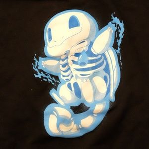 Skeleton Squirtle Pokemon Hoodie